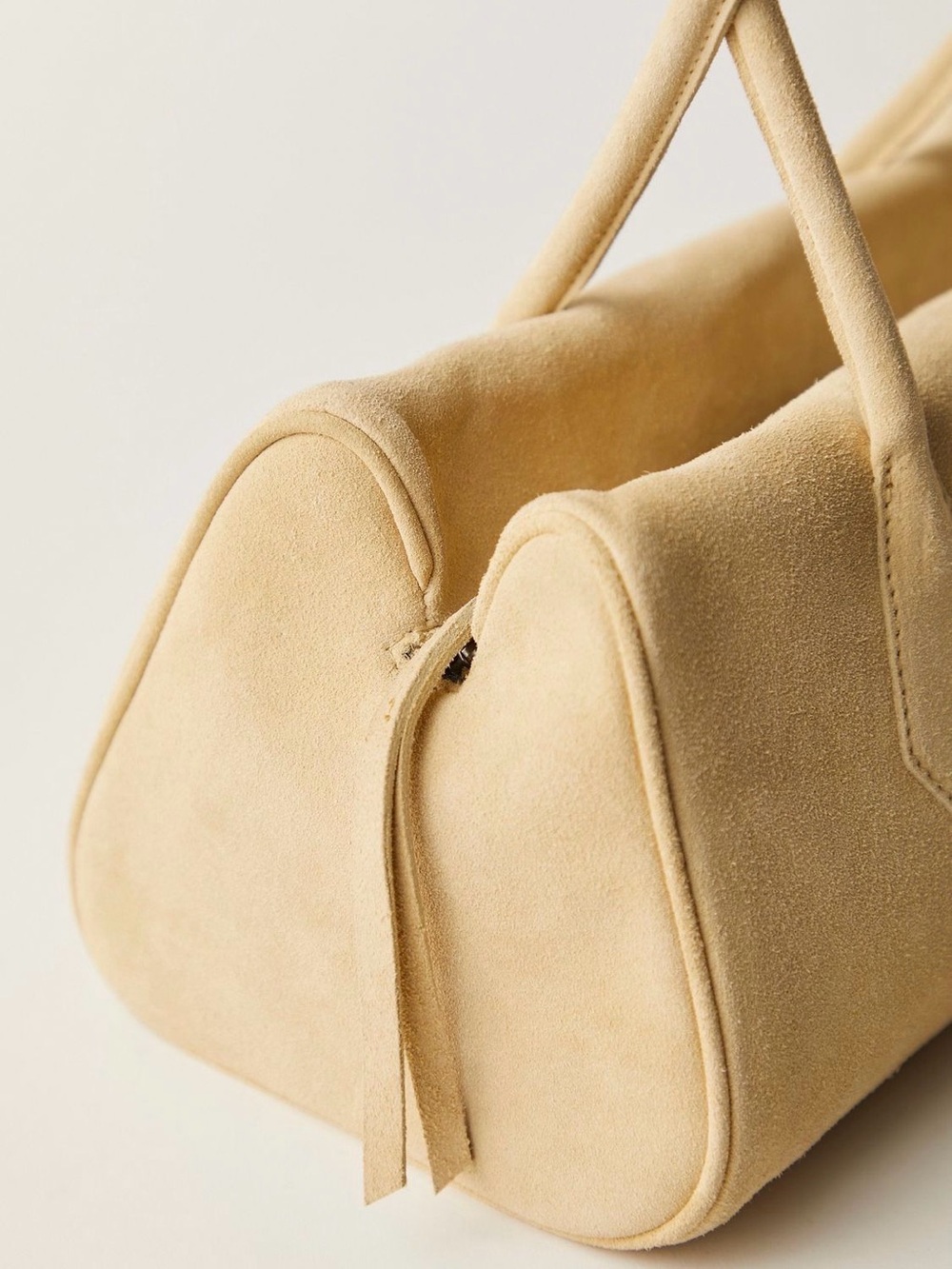 Free People Sierra Suede Shoulder Bag in Banana Cream - Picture 2 of 9
